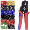 Quadrios 22T007 Crimper Set Ferrules 0.25-10 mm² 2400 Ferrules Included