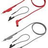 Zestaw przewodów pomiarowych, zawartość: Przewody uziemiające zaprojektowane pod kątem bezpieczeństwa