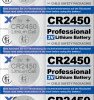 145594 Lithium button cell CR2450, 5-unit blister pack