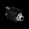 6.3 mm 2-pin Mono Jack Square Socket - PCB Mounted - Cabletech