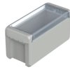 PC enclosure, (L x W x H) 191 x 80 x 90 mm, light gray (RAL 7035), IP66, 96024135