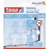 tesa 77734-00000-00 small Adhesive hook transparent reusable 5pcs