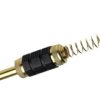 Wtyk Jack 6,3mm mono złoty, sprężyna - czarny