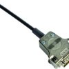 D-Sub connector housing, size: 2 (DA), straight 180°, cable Ø 3 to 12.5 mm, metal, silver, 09670150349