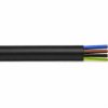 Przewód OMY 4x0,75 mm2 (300/300V) oponowy mieszkaniowy czarny H03VV-F (krążki 100m) 5907749700763 ELEKTROKABEL