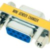 Gender changer, D-Sub socket, 9 pole to D-Sub socket, 9 pole, straight, 39509040030