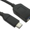 Kabel USB Złącze A USB C Złącze B USB A dł. 1m Przewód USB USB 3.0, USB 3.1 kolor: Czarny