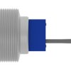 Vandal-proof pushbutton, 1 pole, silver, unlit , 3 A/250 VAC, mounting Ø 25.2 mm, IP67, 2317655-1