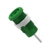 Gniazdo bananowe Żeńskie Trzpień typ Gniazdo bananowe Zielony Electro PJP rozmiar 4 mm 1 kV Nikiel