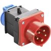 as - Schwabe 60495 MIXO Adapter CEE 400V 16A Plug+Earth Contact Socket