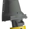 Złącze przemysłowe - zasilające 16A Gniazdo 110 V 2P + E Żeński Amphenol Industrial Żółty Montaż ścienny IP67