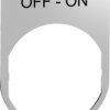 Label holder, printed with “OFF-ON”, for Harmony XB4/XB5, ZBYM2367