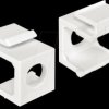 86400 Keystone cover white with 8 mm hole 4 pieces