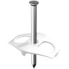 Nail clamp, with a nail, PP, transparent, (L x W x H) 34 x 25 x 40 mm, 2222833