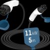 1900-0117 Type 2 cable, for electric vehicles, 11 kW, 16 A, 3 phases, 5 m,