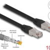 80130 RJ45 Network Cable Cat.6A S/FTP PE Outdoor 10 m black