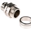 Łącznik do kanałów kablowych Adaptaflex gwint M25 25mm Przegub Mosiądz IP54 Srebrny