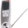Testo Termometr na podczerwień 104-IR temp: 250 °C ±1.5 %, ±1 °C, ±2.0 °C, ±2.5 °C, ±2 °C -30 °C wsp. odległości: 10:1