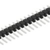 Pin header, 20 pole, pitch 2.54 mm, straight, black, 10050111