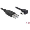 Delock 82681 USB cable USB 2.0 USB-A plug, USB-Mini-B plug 1.00 m Black