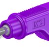 4 mm plug, screw connection, 2.5 mm², CAT II, purple, 66.9328-26