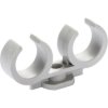 Base cable clamp, 2 x 19 to 21 mm, PP, light gray, 301126-21