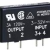 Solid state relay, 3-32 VDC, zero voltage switching, 3-60 VDC, 3 A, PCB mounting, MPDCD3-B