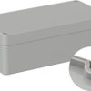 ABS enclosure, (L x W x H) 160 x 80 x 55 mm, light gray (RAL 7035), IP66, 5U320000