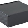 Aluminum RF enclosure, (L x W x H) 160 x 191 x 68 mm, black, IP54, 1457U1601EBK