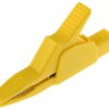 Zacisk krokodylkowy 32A izolowany 30mm Żółty Hirschmann Test & Measurement