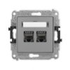 Icon Mechanizm Gniazda Komputerowego Podwójnego 2Xrj45, Kat. 7, Ekranowane,...