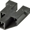 Connector, 3 pole, black, 2825082-2