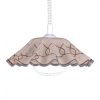 Lampa sufitowa MARIONA z regulowaną sprężyną na E27, klosz beżowo-bordowy K-3277 Kaja Lighting