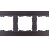 Simon 82 Ramka Potrójna Pozioma Kamień Stal Grafitowa/ Ramka Pośrednia Grafit...