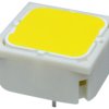 Short-stroke pushbutton, 1 Form A (N/O), 250 mA/35 V AC/DC, illuminated, actuator (yellow, L 0.7 mm), 2.9 N, THT, 3.14.002.023/0