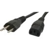 Power cord, Switzerland, plug type J, straight on C13 socket, straight, H05VV-F3G1.0 mm², black, 2.5 m, 12G-H05VVF3G100-C13/2,50