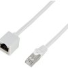 przedłużacz LAN LogiLink CQX031S, 1 szt., RJ45, CAT 6a, S/FTP, 1.00 m, biały
