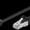 94188 2-m cat. 5e patch cable, 1x 90° plug, black