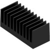Extruded heatsink, (L x W x H) 50 x 116.5 x 50 mm, 1.1 to 0.34 K/W, black anodized, SK 411 50 SA
