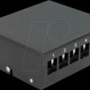 43411 Keystone Patch Panel 6 Port black