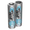 2500mAh NiMH Rechargeable AA Batteries (2-Pack)