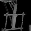 BP0118 Electric fold-down TV ceiling mount, 32-70'', with remote