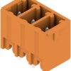 Pin header, 3 pole, pitch 3.81 mm, straight, orange, 1942850000