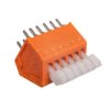 Listwa zaciskowa do płytek drukowanych 6-biegunowa pomarańczowa raster 2,54 mm 233-506 /70szt./