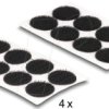 19088 Hook-and-loop coins, round, self-adhesive, 64 pieces, black