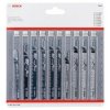 Bosch 2607011169 Wood Jigsaw Blade Set 10-Piece Coarse to Fine Cuts