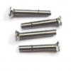 M4 x 25mm countersunk oval head nickel plated screw (10 pack)