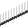 Pin header, 20 pole, pitch 2.54 mm, straight, black, 10058497