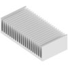Extruded heatsink, (L x W x H) 150 x 300 x 84 mm, 0.43 to 0.12 K/W, natural aluminum, SK 699 150 AL