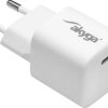 Akyga AK-CH-22 Ładowarka USB 25 W 1x USB-C® Power Delivery biały dom